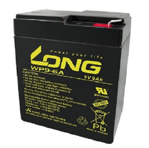 LONG广隆蓄电池WP9-6A 6V9AH 精量仪器仪器 仪表UPS电源 童车