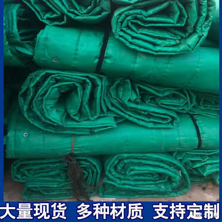 柏硕制造现货供应工程黑心棉保温被岩棉防火阻燃工程施工桥梁被 建筑混凝土防火被
