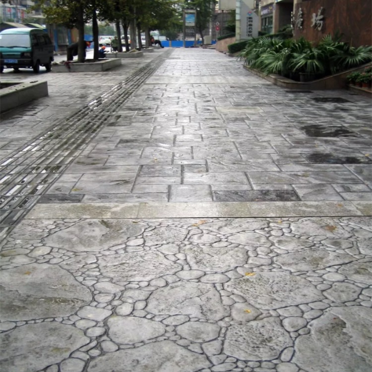 安徽c30透水地坪 彩色水泥路面 安徽广场透水地坪 压花地坪施工单价  日晨