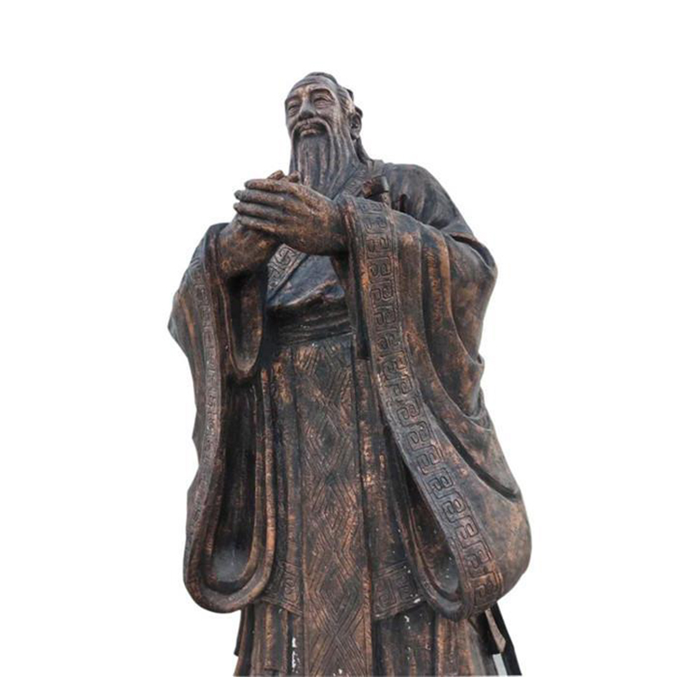 孔子铜像 铸铜雕塑 铸铜雕塑厂家