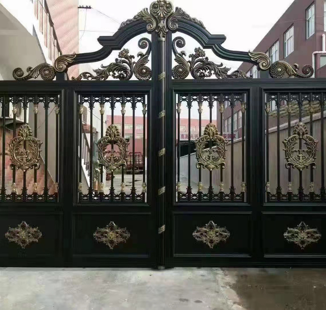 东昇铁艺大门 学校幼儿园外墙铁门 定做铁艺大门厂家