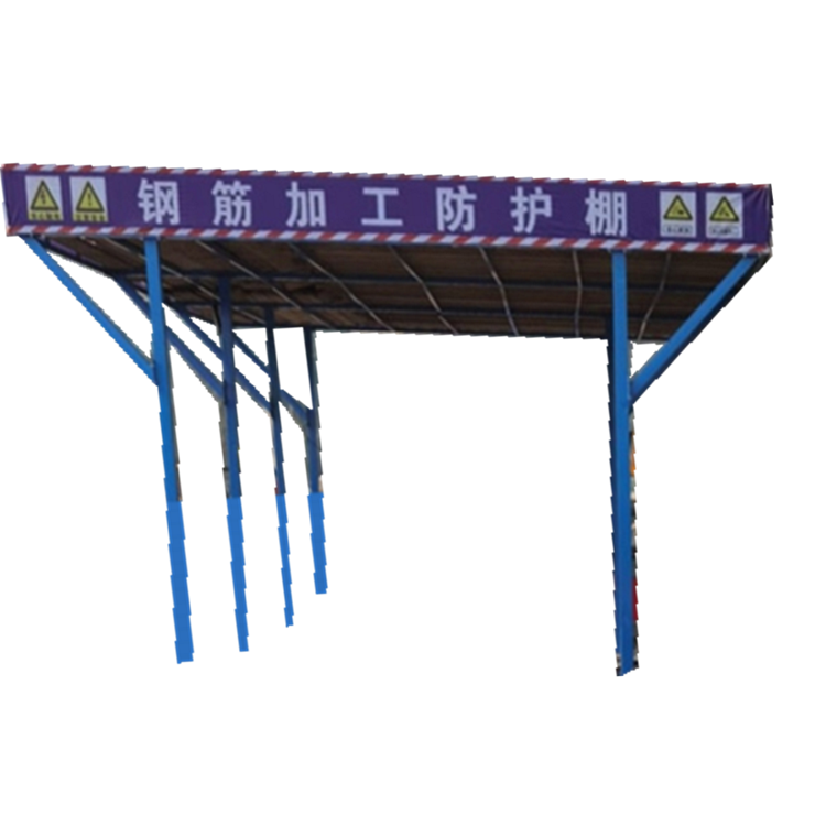  双立柱钢筋棚 永邦建筑 施工安全通道 严选用料江苏 标准化安全通道棚