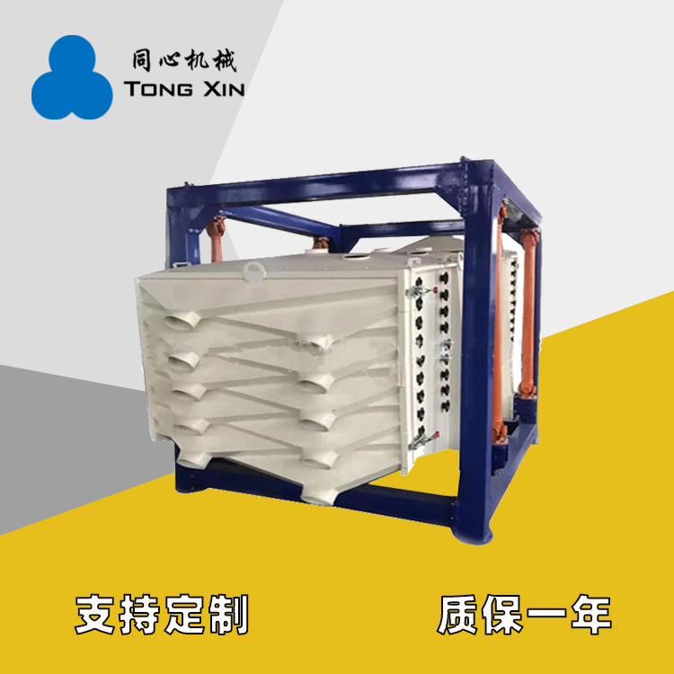 新乡同心碳钢方形摇摆筛选矿冶金粉末颗粒方形回旋筛化工金刚砂方形摇摆筛厂家21年品质