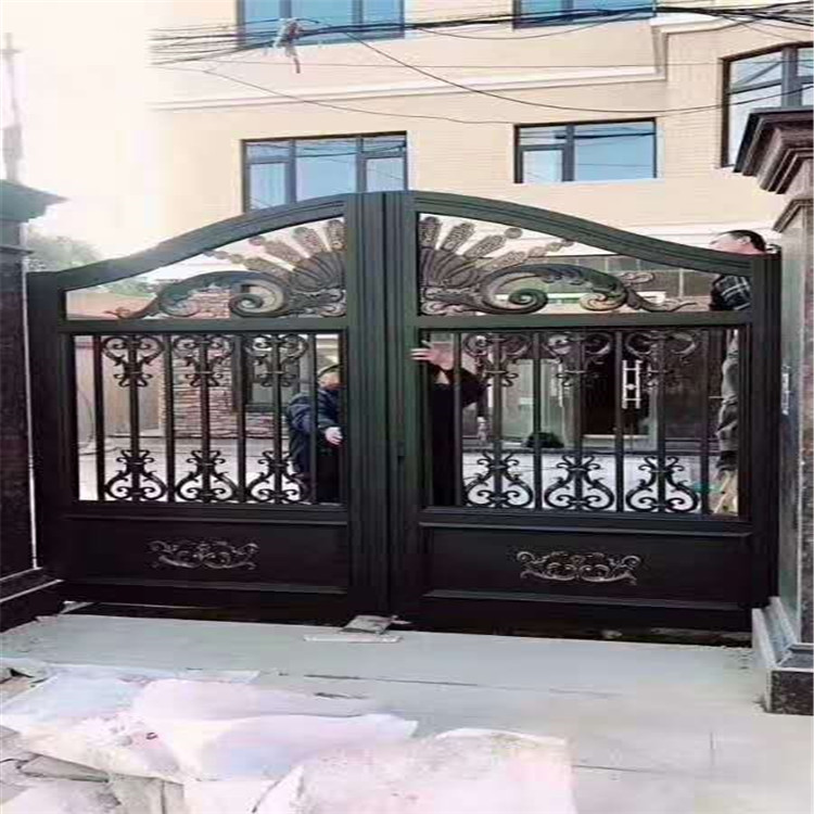 供货商小区铝艺大门 价格合理 欧式铝艺家用大门 久皓
