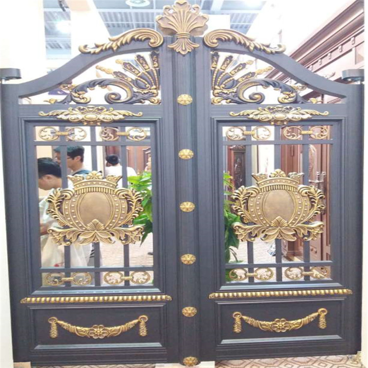 供应商小区铝艺大门 款式新颖 新型铝艺大门 久皓