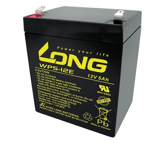 LONG广隆蓄电池WP5-12E 12V5AH 扩音机医疗通讯船舶专用优惠促销