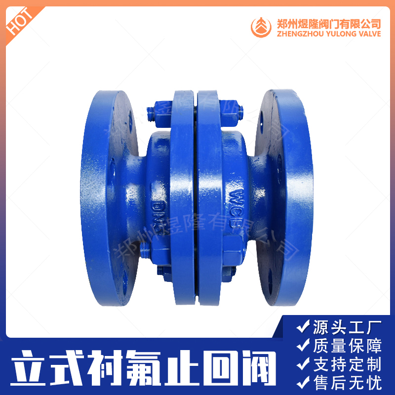 H40F46-16c立式止回阀 衬氟止回阀 耐高温高压