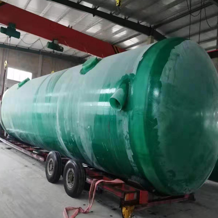 玻璃钢化粪池50立方 家用三格式蓄水池 市政工程缠绕地埋式化粪池