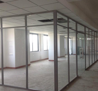 航为装饰 铝合金隔断 办公室隔断设计 杭州本地厂家生产定制 酒店宴会厅隔断