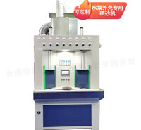 水泵外壳专用喷砂机 喷砂机价格 浙江浩远喷砂机厂家直销