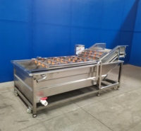 水果土豆清洗机流水线蔬菜清洗机全自动洗菜设备中药材气泡清洗机