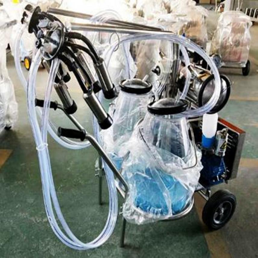 慧采小型家用牛奶挤奶机 手推式挤奶机 真空式挤奶机
