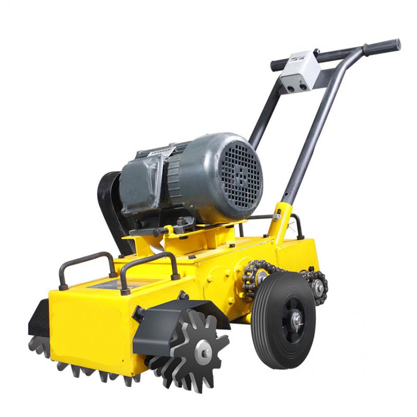 慧采多功能路面清灰机 反向地面刨毛机 滚筒式清渣机