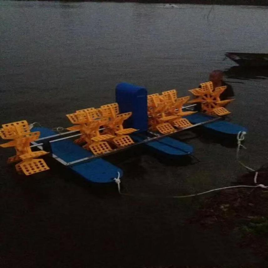 慧采三相增氧机 牌叶轮式增氧机 太阳能鱼塘增氧机