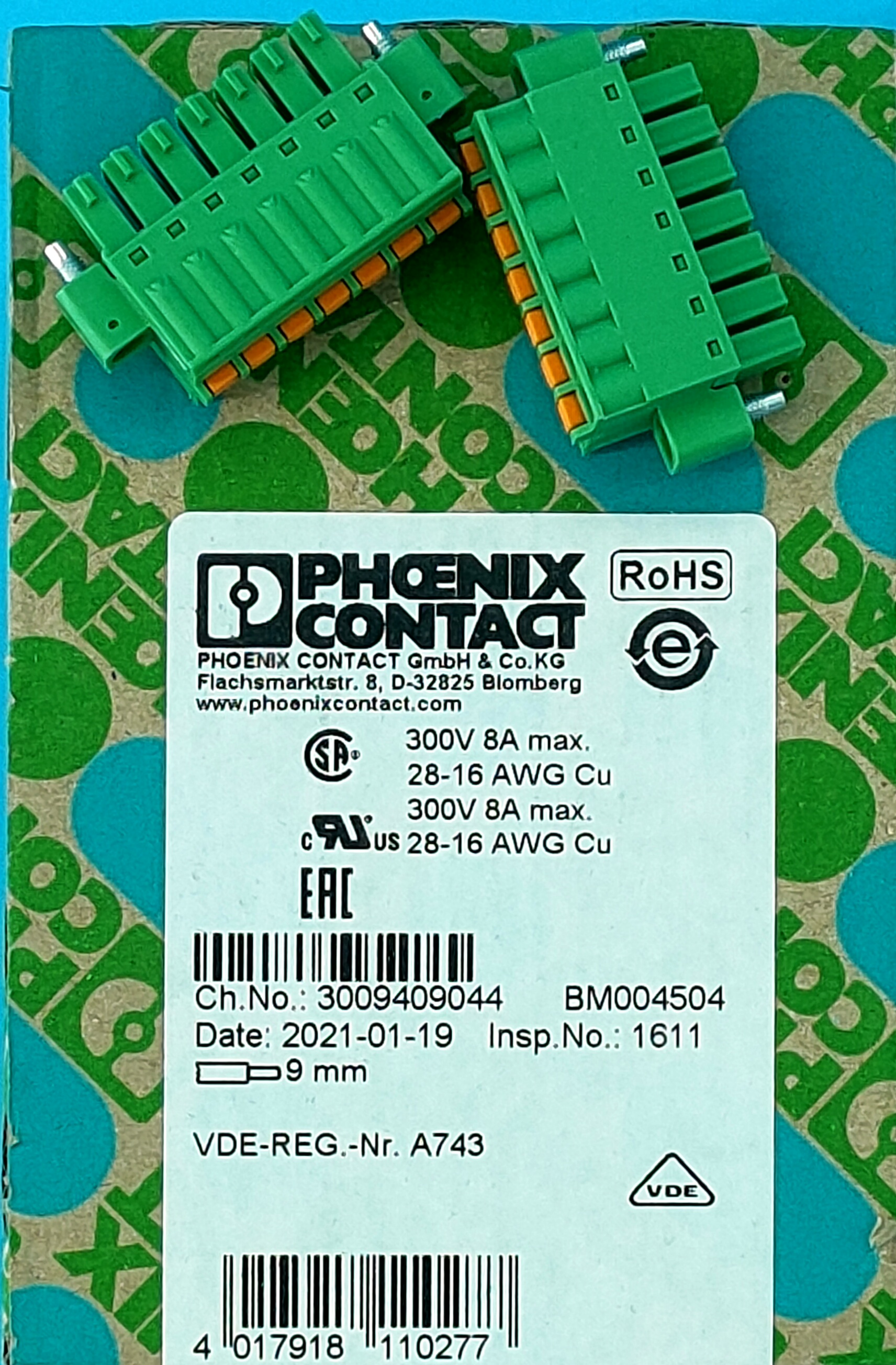 德国原装进口胶壳  菲尼克斯PHOENIX   1851287 大量现货