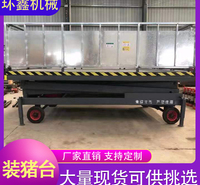 卖猪设备 小型移动式升降平台 电动液压固定式装猪台 地磅移动式装猪台  