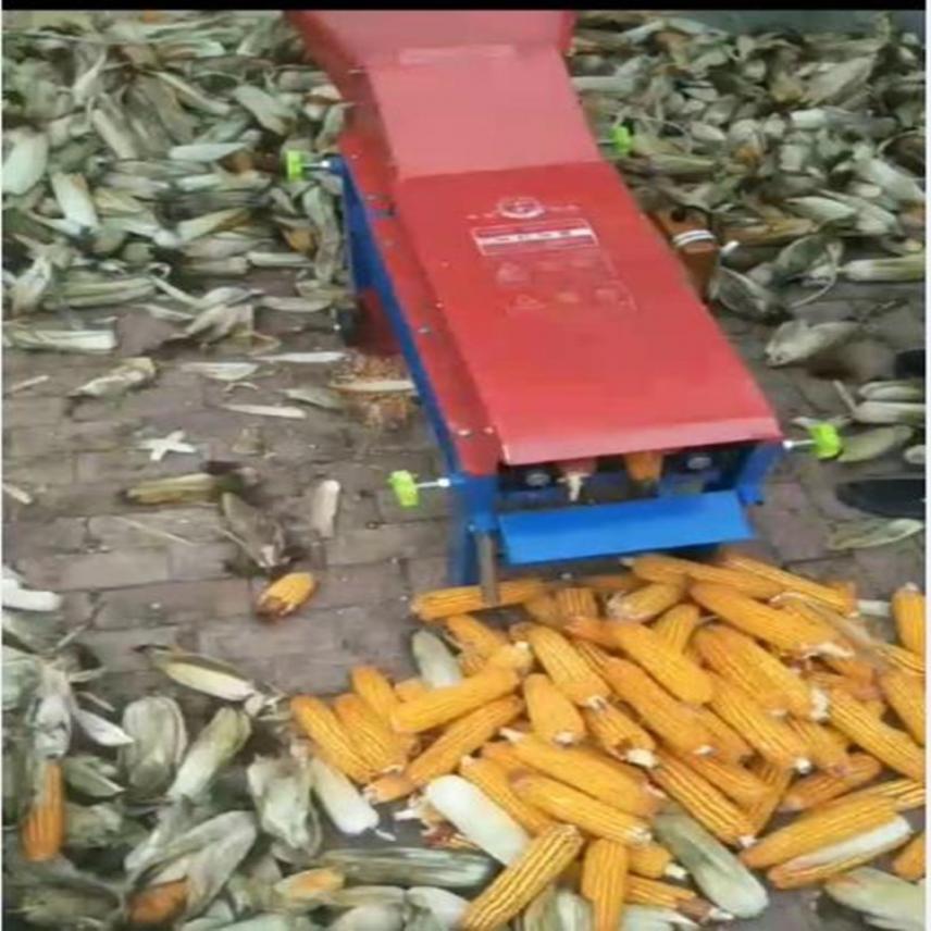 慧采微型玉米剥皮机 小型剥皮机 四轮玉米剥皮机