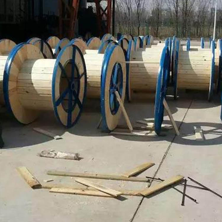 弘业线缆加工 实木线缆轴 铁木光纤线缆轴盘 工字轮 支持定制
