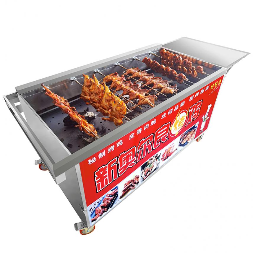 智冠旋风烤鸡炉 土制烤鸡炉 翻滚烤鸡炉