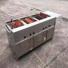 智冠摇滚燃气烤鸡炉 卧式烤鸡炉 正宗叫花鸡的烤炉