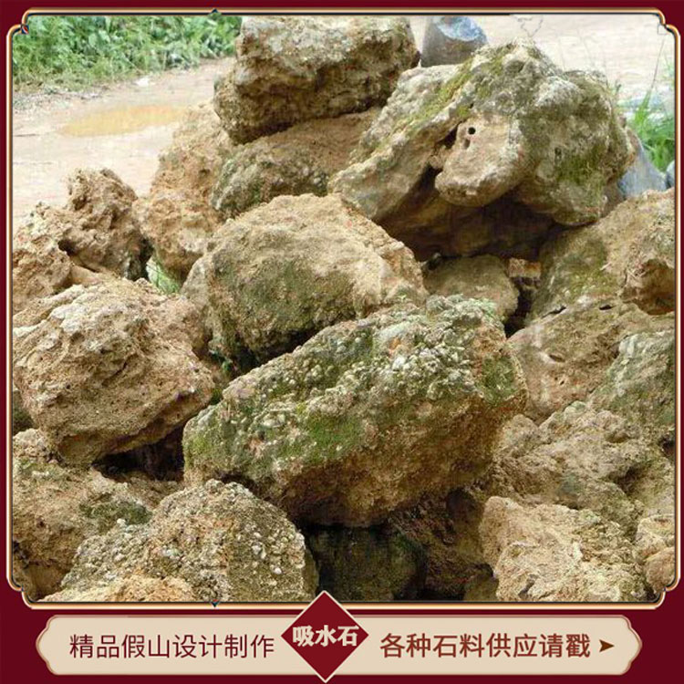 湖南吸水石盆景批发 点金园林供应园林 造景上水石 假山吸水石