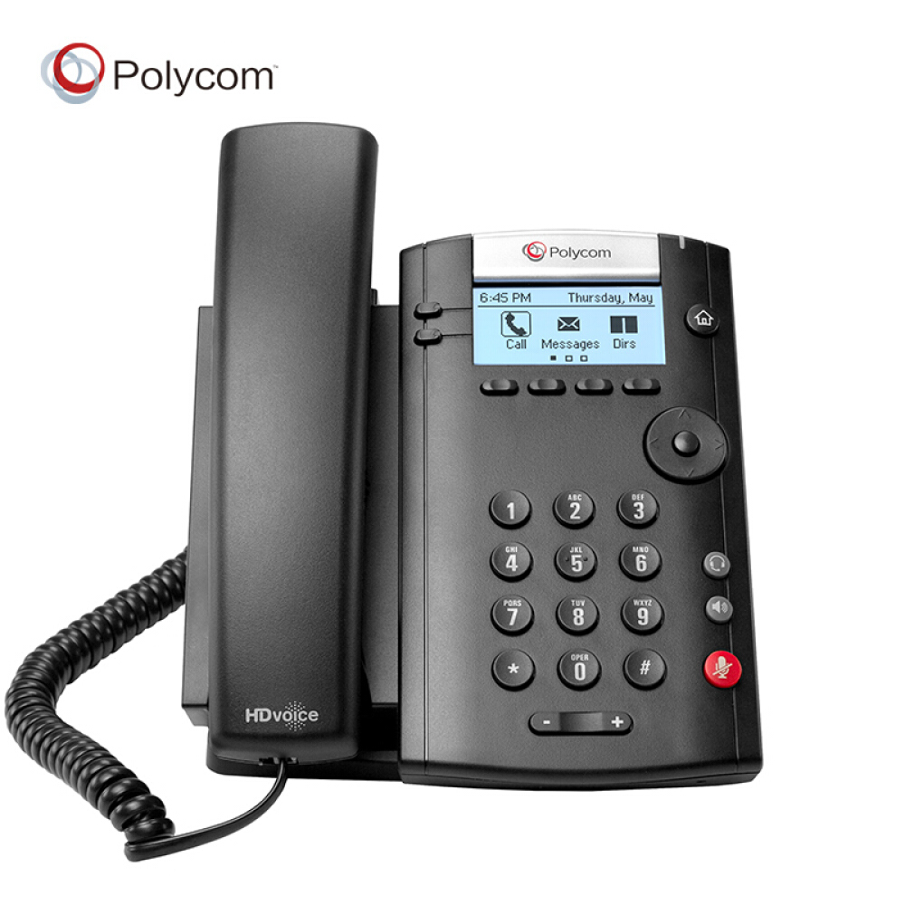 宝利通(POLYCOM) 会议电话机座机 VVX201 会议IP电话、高清语音、技术一对一指导