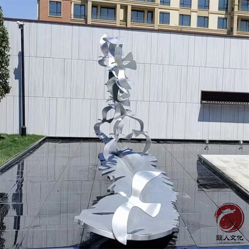 龙纹雕塑——四川不锈钢材质雕塑_大型专业不锈钢雕塑厂家