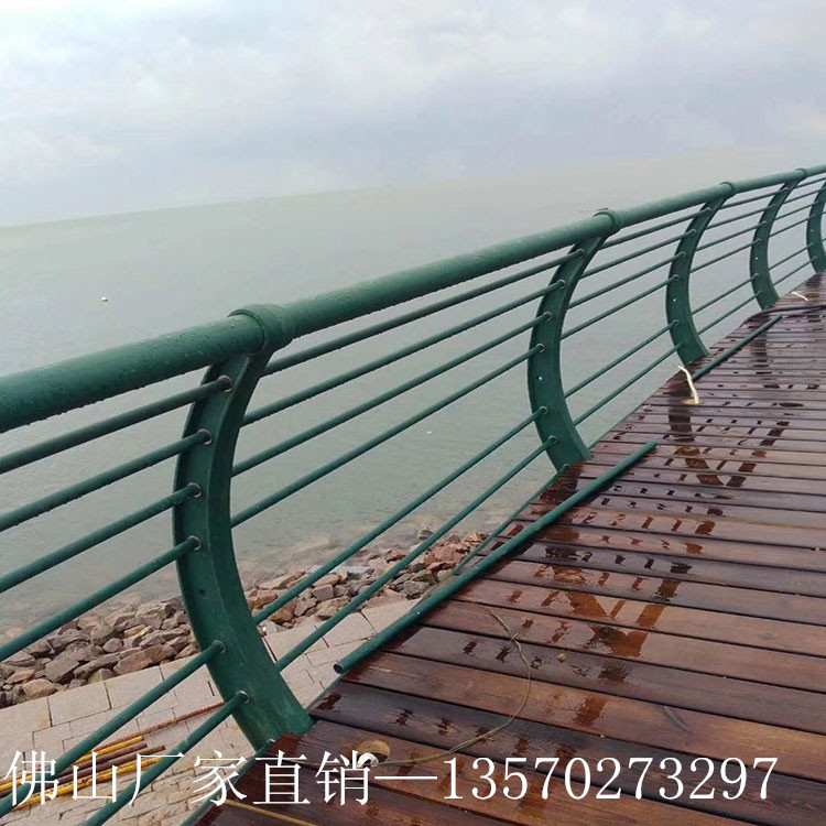 桥梁不锈钢护栏 定制安全防护河道景观304不锈钢防撞护栏