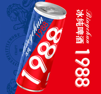 青岛劲派新版冰纯1988精酿啤酒 市场夜场易拉罐啤酒厂家供货 口感爽劲货源稳定