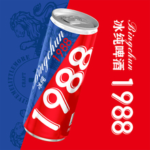 青岛劲派新版冰纯1988精酿啤酒 市场夜场易拉罐啤酒厂家供货 口感爽劲货源稳定
