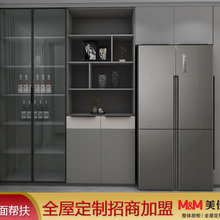 现代简约入户玄关柜定制 客厅餐边柜 大容量储物柜定做 全屋定制厂家直供