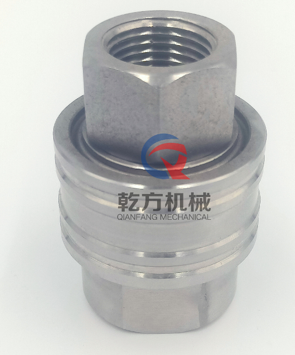 不锈钢304  直通式大流量快速液压接头/双自封闭插入式KZF快速接头