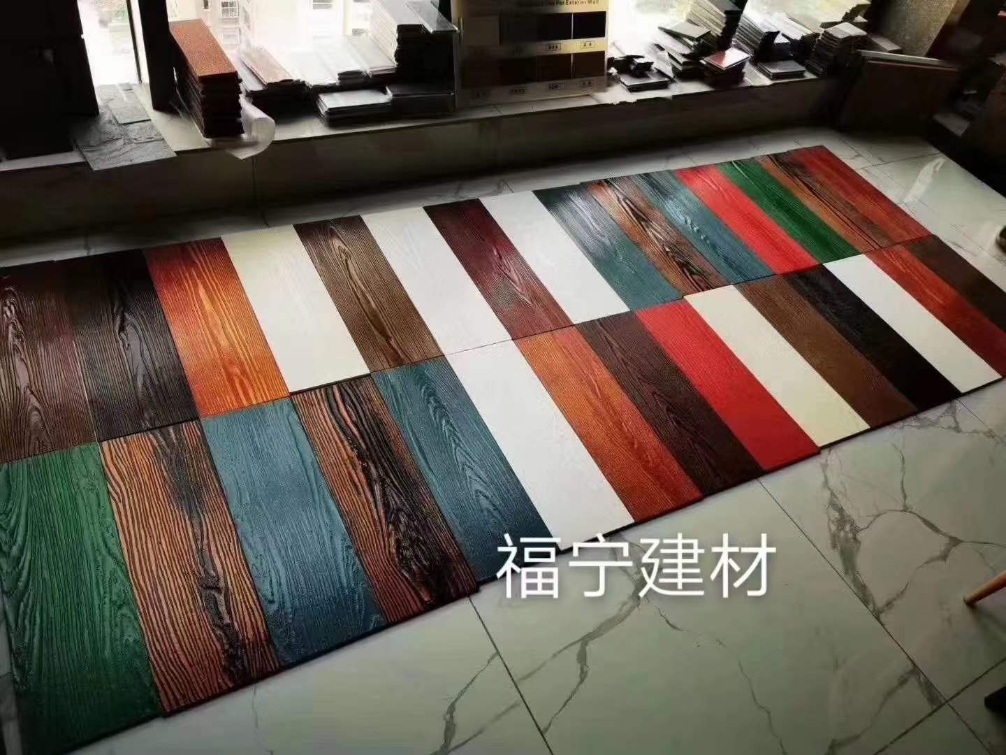 外墙挂板 纤维水泥板 外墙木纹板-青砚木纹装饰挂板 