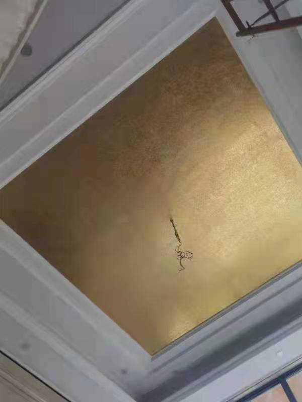 金梓承接金箔工程天花吊顶贴金箔装饰手抓玫瑰金箔颜色亮 