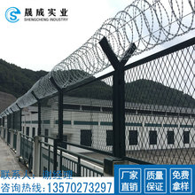 佛山机场安全围栏网 惠州Y型柱带刺护栏网 监狱隔离栅定做