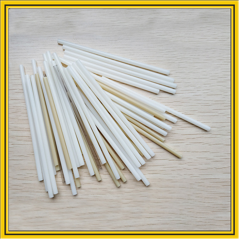 源头厂家直供PP塑料管白色吸管 塑料支撑杆PP棒棒糖管颜色均可调