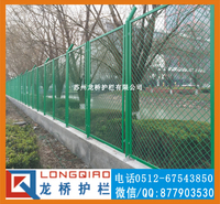 江苏物流园海关围墙护栏网 龙桥厂订制院墙外围绿色护栏网片