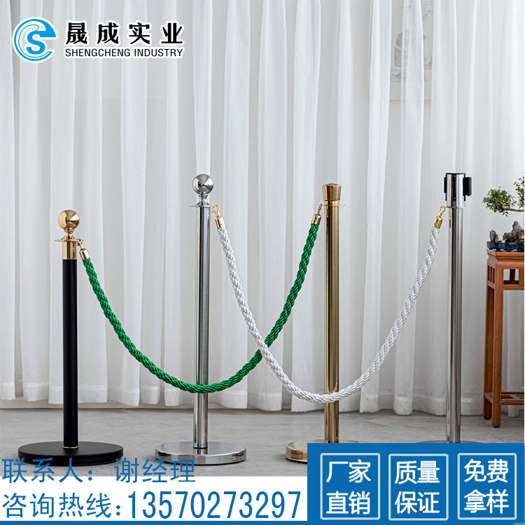 揭阳安全隔离带 排队围栏栏杆 不锈钢银行一米线护栏杆