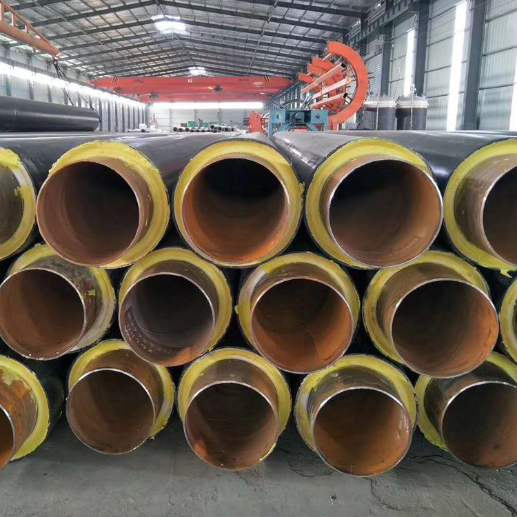 源头保温钢管聚氨酯钢管钢套钢热力工程直埋式管道