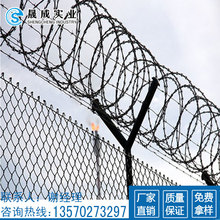 中山小区机关防盗网 机场专用网 珠海部队防护网 刀片刺网护栏