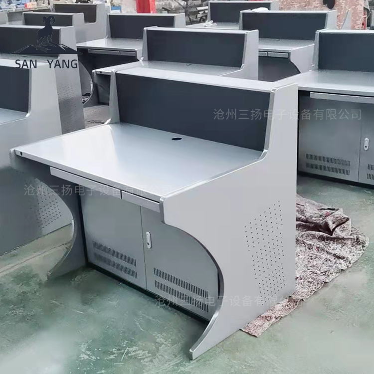 多联视频金属控制台 钣金加工 调度台机房电脑操作台 工艺成熟