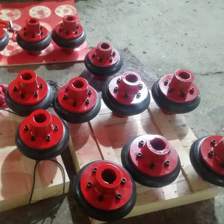 橡胶轮胎式联轴器定做 明通供应 缓冲弹性轮胎传动节 贴心售后