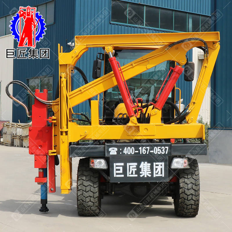华夏巨匠DZC-Ⅱ型装载式护栏打拔钻一体机 波形护栏公路打桩机 