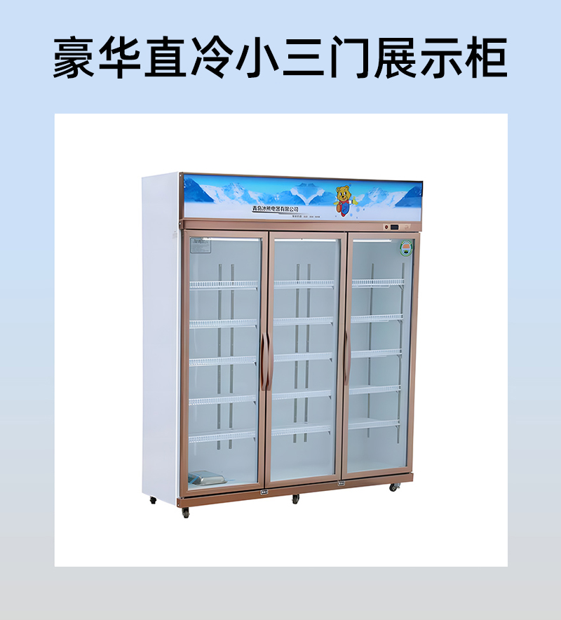 西安直冷展示柜厂家 青岛冰熊电器 1088直冷展示柜 超大直冷空间 展示柜价格