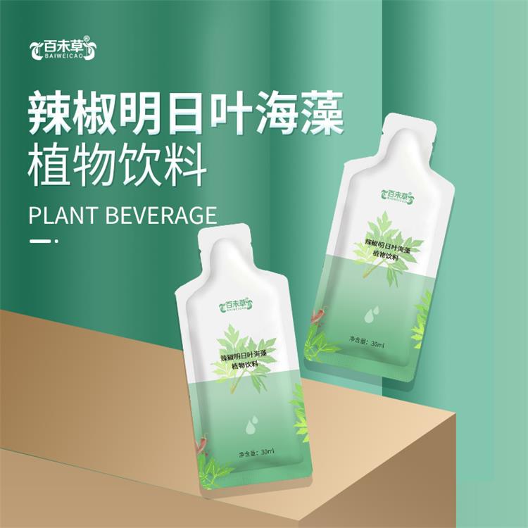辣椒明日叶海藻植物饮料OEM代加工海藻饮品odm贴牌厂家
