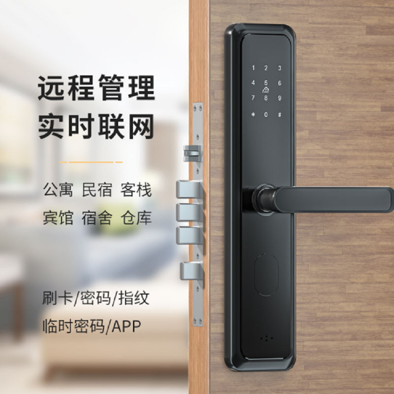 爱智达公寓密码锁，酒店防盗门刷卡锁