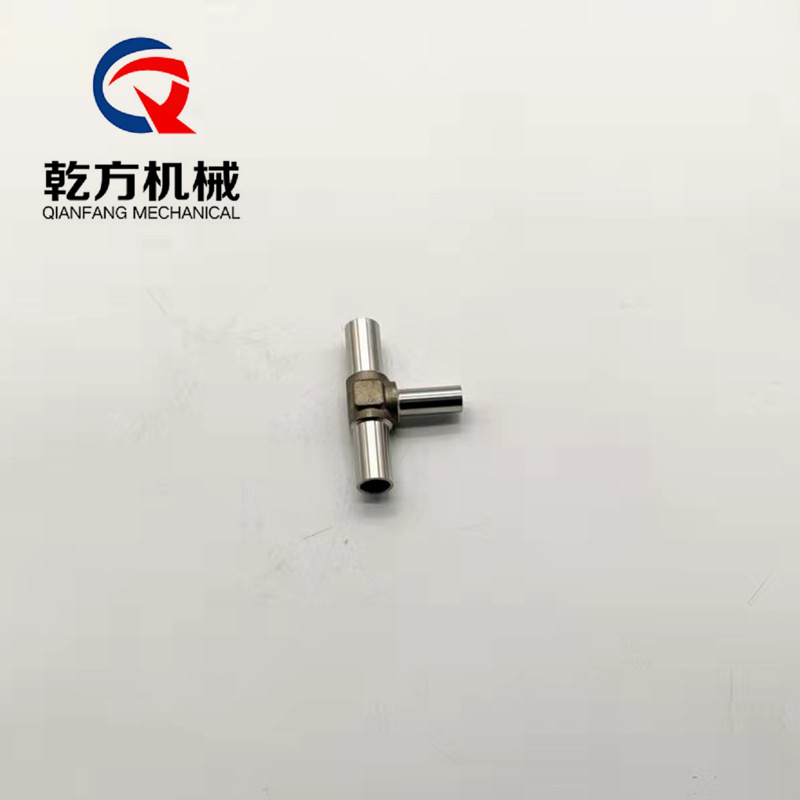 方体三通 内镜面外哑光BA级三通，304/316不锈钢材质超洁净三通接头工厂直发