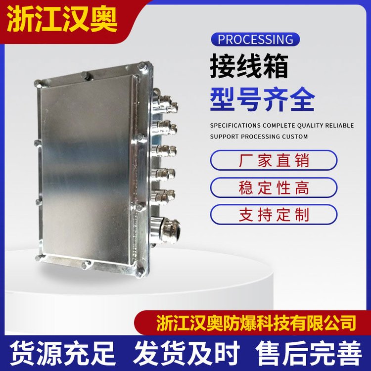 防爆接线箱300*400*250 IP65铸铝接线盒 防水设备信号按钮盒
