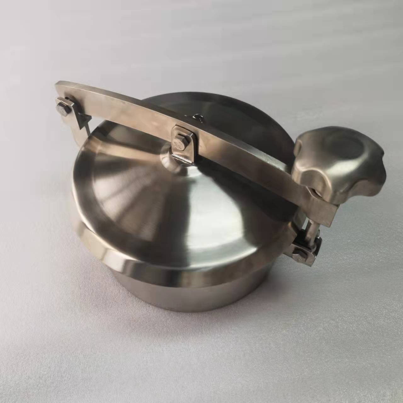 鹏睿流体304不锈钢食品卫生级人孔常压人孔圆形人孔