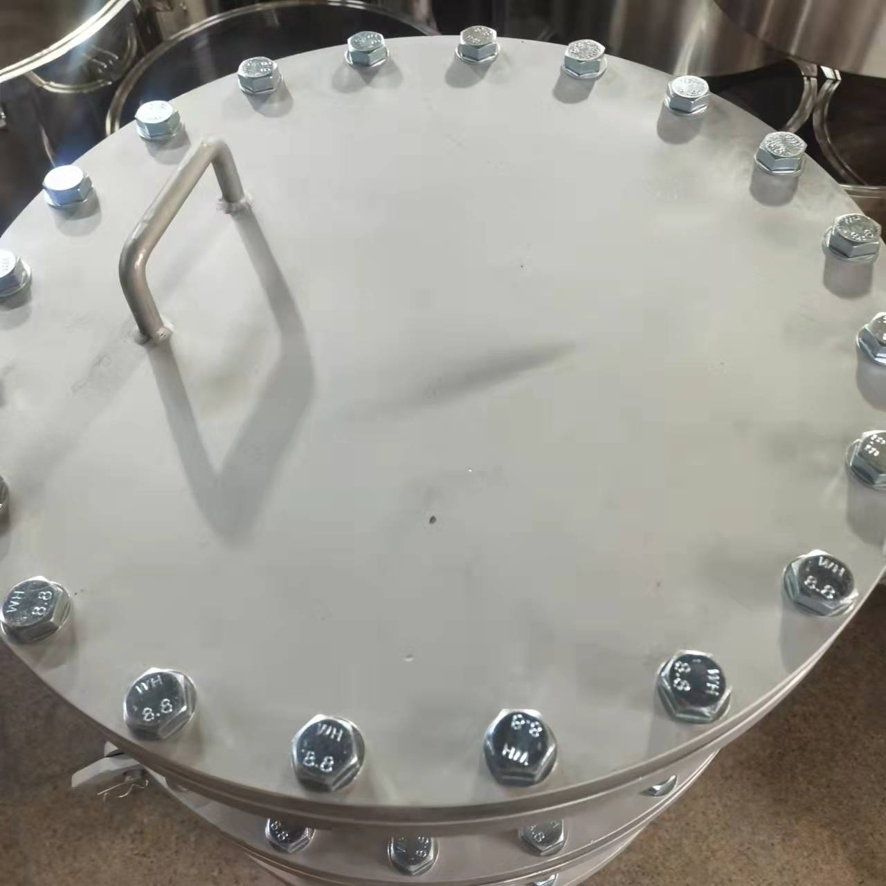 人孔常压不锈钢 垂直吊杆方形 压力容器快开手孔法兰圆形可定制